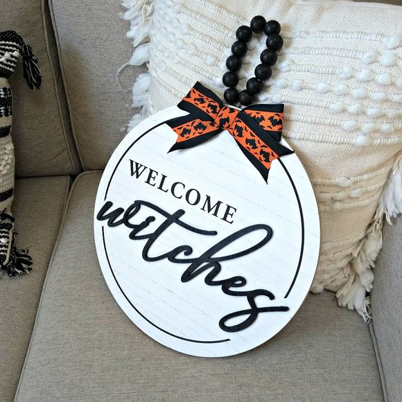 NEW! BOHO Farmhouse HALLOWEEN WALL DOOR DECOR - Picture 2 of 4